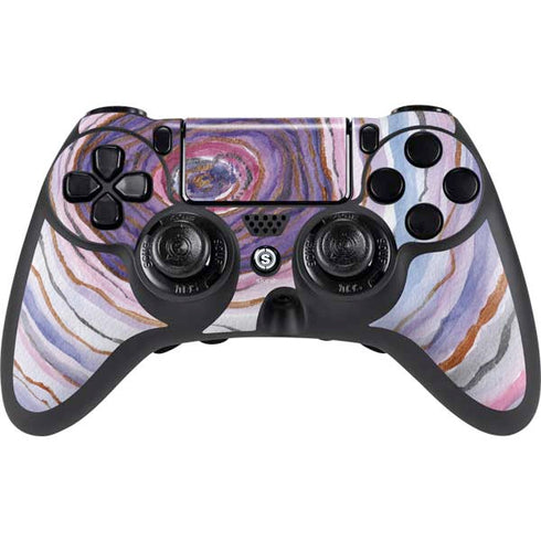 Lilac Watercolor Geode PlayStation PS4 Skins