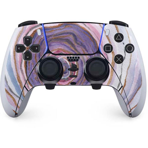Lilac Watercolor Geode PlayStation PS5 Skins