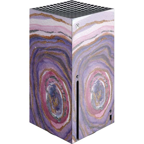 Lilac Watercolor Geode Xbox Series X Skins