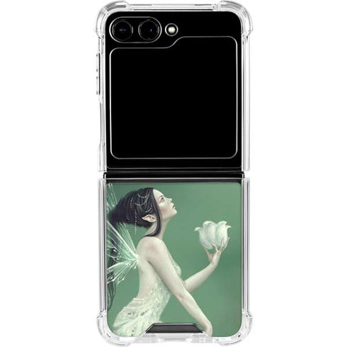 Lily of the Valley by Rachel Anderson Galaxy Z Flip6 Clear Case