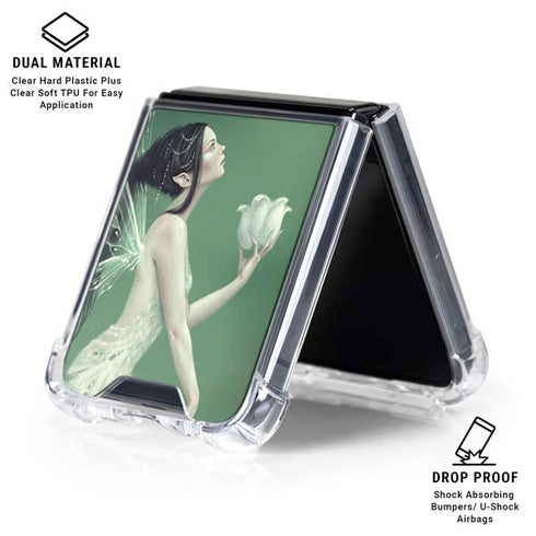 Lily of the Valley by Rachel Anderson Galaxy Z Flip6 Clear Case