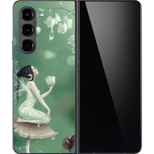 Lily of the Valley by Rachel Anderson Galaxy Z Fold5 5G Skin