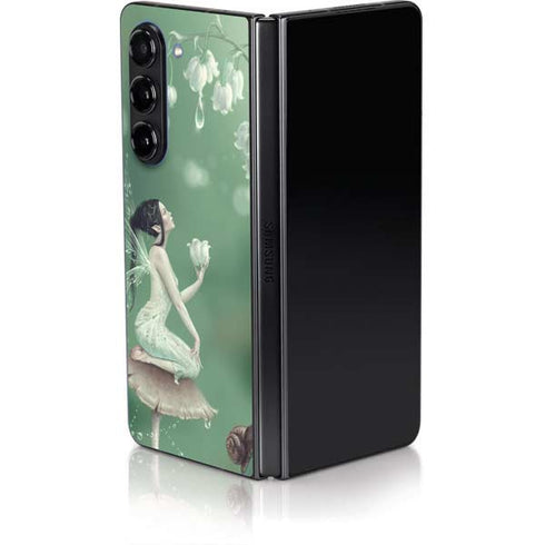 Lily of the Valley by Rachel Anderson Galaxy Z Fold5 5G Skin