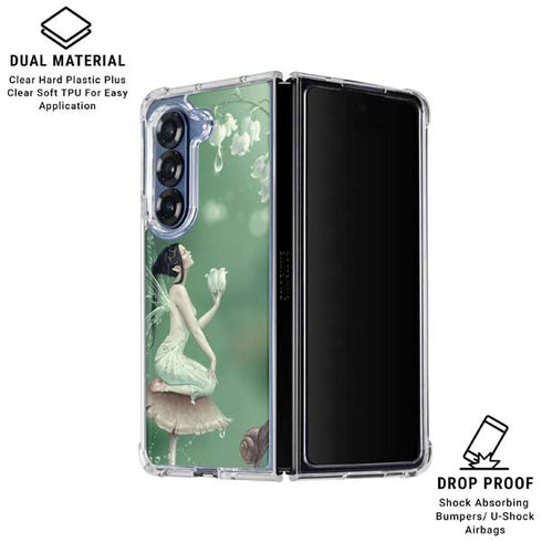 Lily of the Valley by Rachel Anderson Galaxy Z Fold6 Clear Case