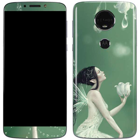Lily of the Valley by Rachel Anderson Moto E5 Plus Skin