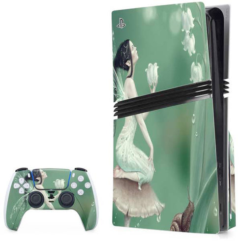 Lily of the Valley by Rachel Anderson PS5 Pro Disk Bundle Skin