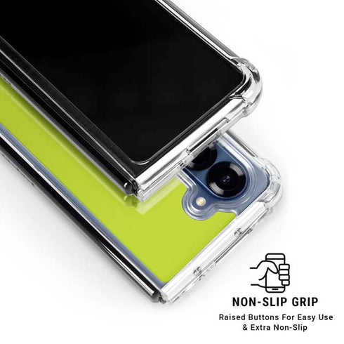 Lime Galaxy Z Fold6 Clear Case