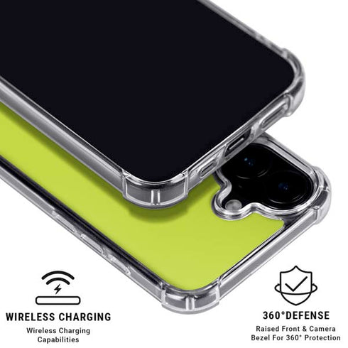 Lime iPhone 16 Plus Clear Case
