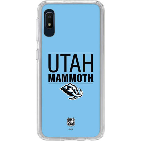 NHL Utah Mammoth Line-Up Series Galaxy A10e Clear Case