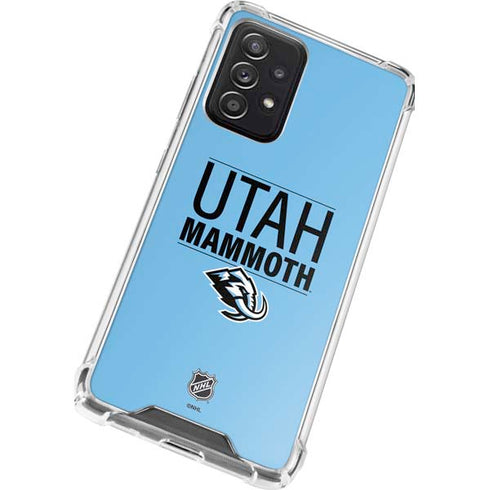 NHL Utah Mammoth Line-Up Series Galaxy A52 5G Clear Case