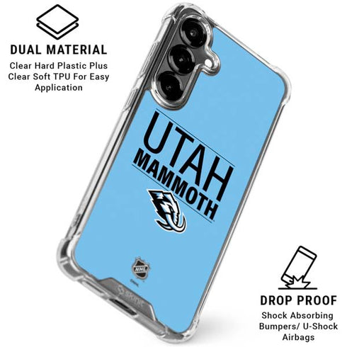 NHL Utah Mammoth Line-Up Series Galaxy S26 Plus Clear Case