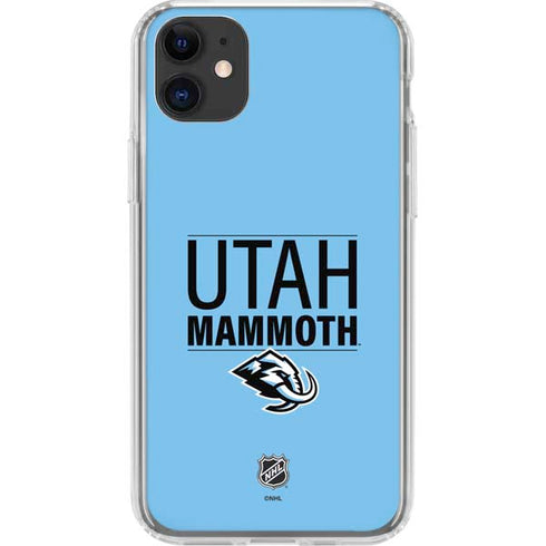 NHL Utah Mammoth Line-Up Series iPhone 11 Clear Case