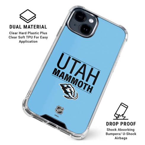 NHL Utah Mammoth Line-Up Series iPhone 14 Plus Clear Case