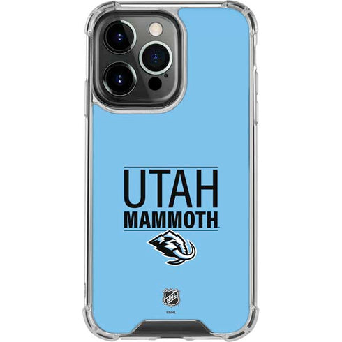 NHL Utah Mammoth Line-Up Series iPhone 14 Pro Clear Case