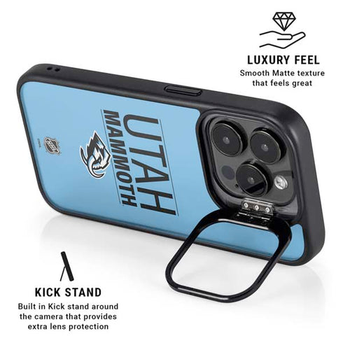 NHL Utah Mammoth Line-Up Series iPhone 14 Pro Kickstand Case