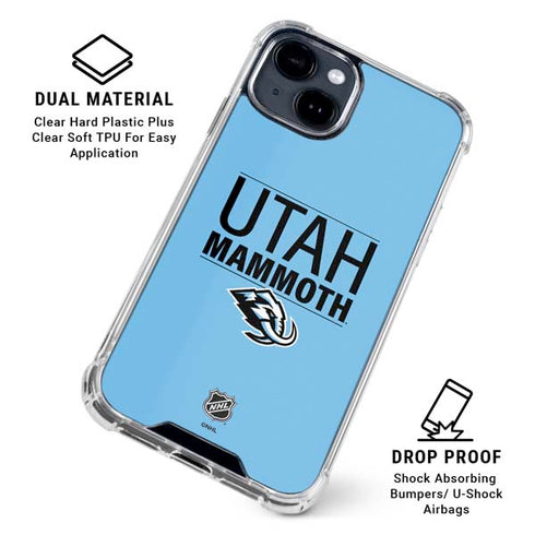 NHL Utah Mammoth Line-Up Series iPhone 15 Plus Clear Case