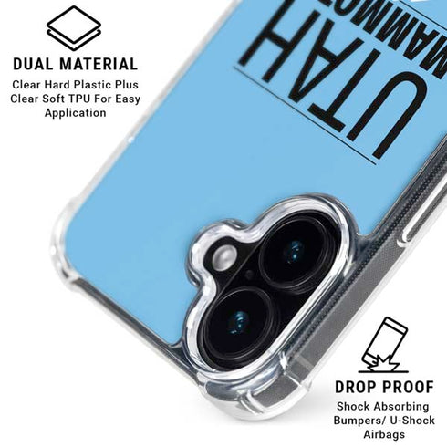 NHL Utah Mammoth Line-Up Series iPhone 16 Clear Case