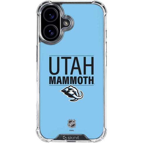 NHL Utah Mammoth Line-Up Series iPhone 16 Plus Clear Case
