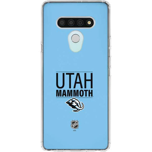 NHL Utah Mammoth Line-Up Series LG Stylo 6 Clear Case