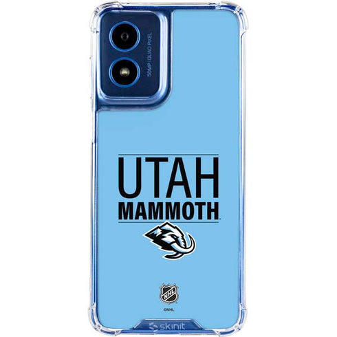 NHL Utah Mammoth Line-Up Series Moto G 5G (2024) Clear Case