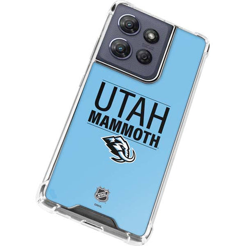 NHL Utah Mammoth Line-Up Series Moto G 5G (2025) Clear Case