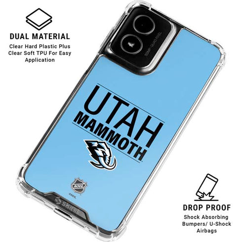 NHL Utah Mammoth Line-Up Series Moto G Power 5G (2024) Clear Case