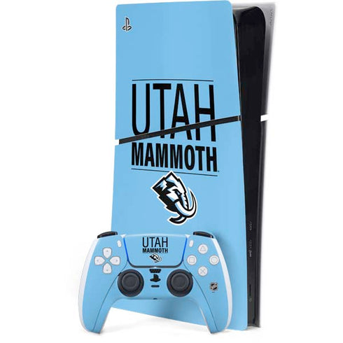 NHL Utah Mammoth Line-Up Series PS5 Slim Digital Edition Bundle Skin