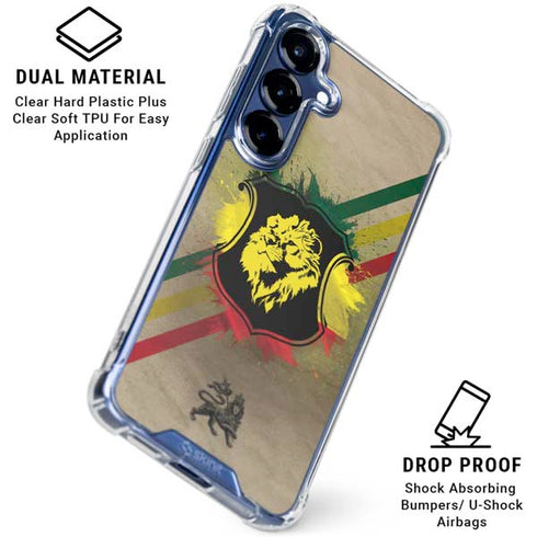 Lion of Judah Shield Galaxy S25 Clear Case