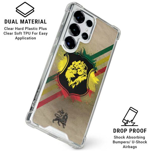 Lion of Judah Shield Galaxy S25 Ultra Clear Case