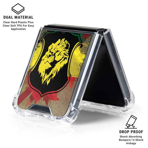 Lion of Judah Shield Galaxy Z Flip6 Clear Case