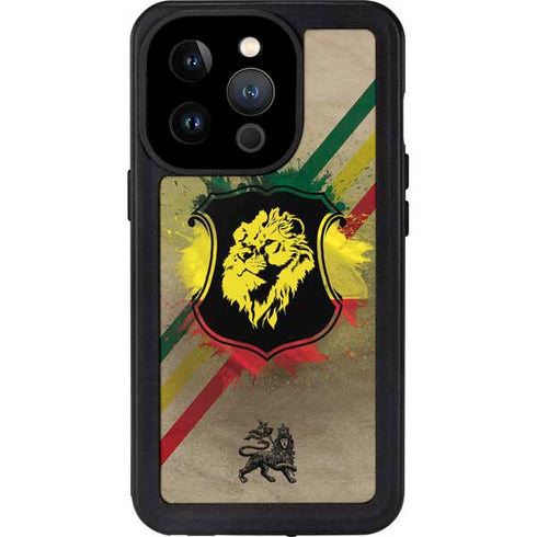 Lion of Judah Shield iPhone 15 Pro Waterproof Case