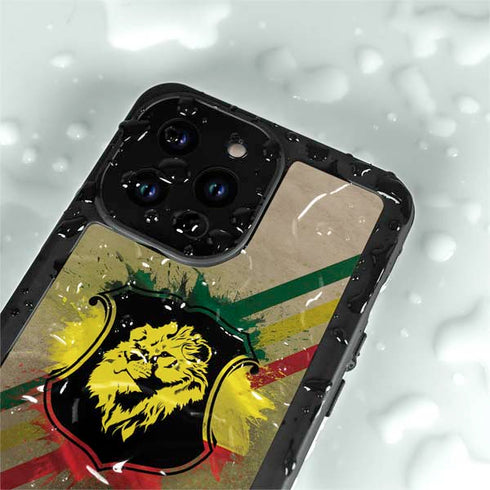 Lion of Judah Shield iPhone 15 Pro Waterproof Case