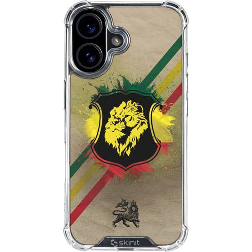 Lion of Judah Shield iPhone 16 Plus Clear Case