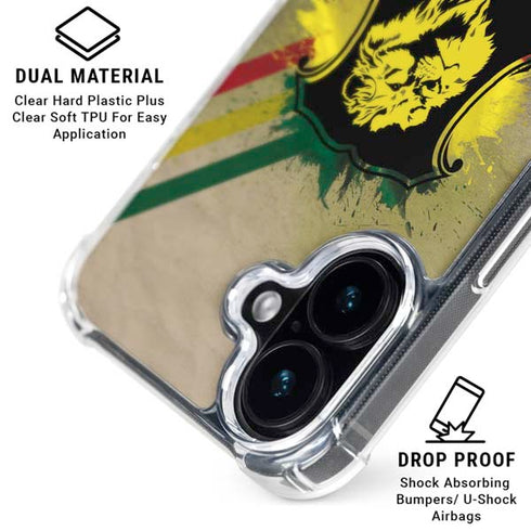 Lion of Judah Shield iPhone 16 Plus Clear Case