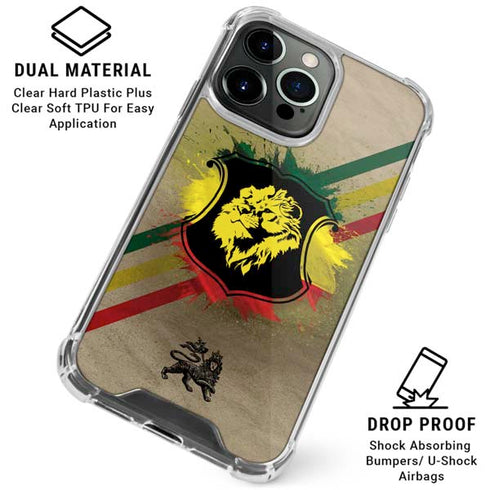 Lion of Judah Shield iPhone 16 Pro Clear Case