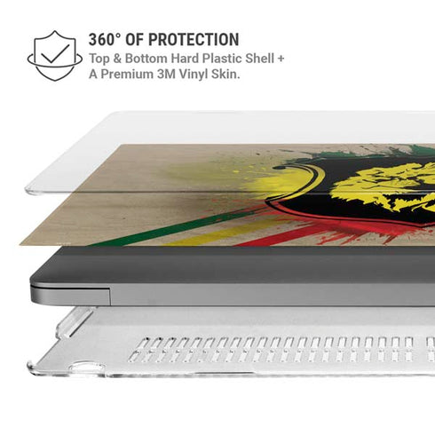 Lion of Judah Shield MacBook Pro 14in (2021-24) Case plus Skin