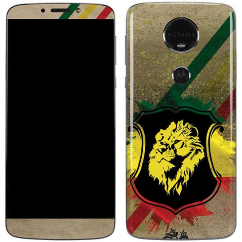 Lion of Judah Shield Moto E5 Plus Skin