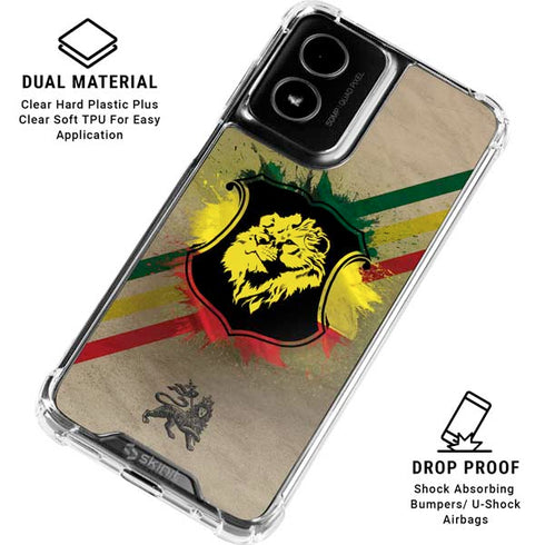 Lion of Judah Shield Moto G Power 5G (2024) Clear Case