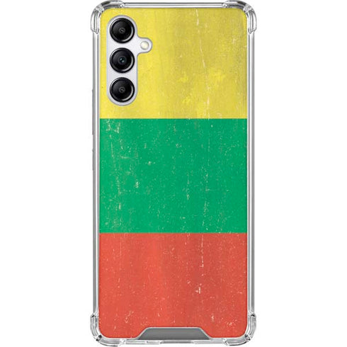 Lithuania Flag Distressed Gabb Phone 4 Clear Case