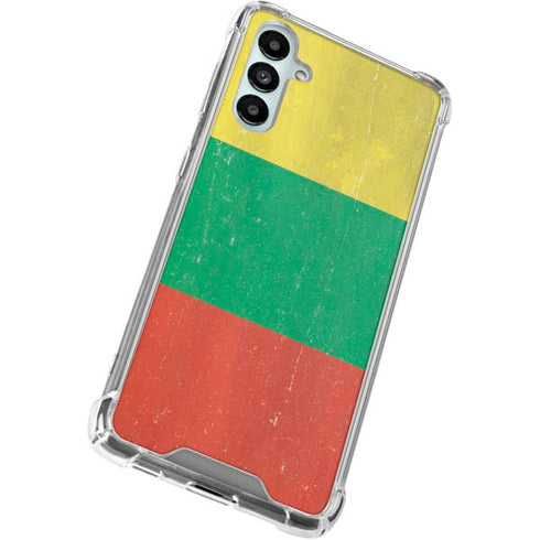 Lithuania Flag Distressed Gabb Phone 4 Clear Case