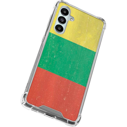 Lithuania Flag Distressed Galaxy A16 5G Clear Case