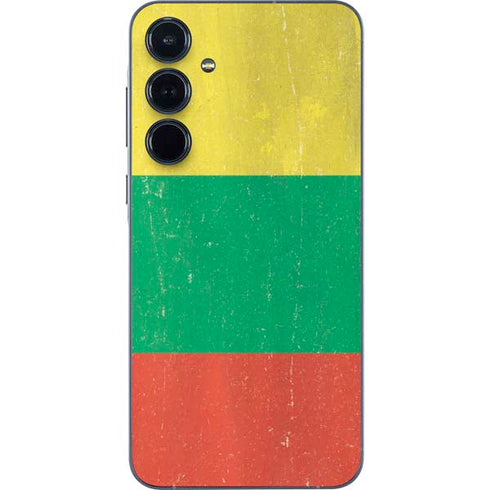 Lithuania Flag Distressed Galaxy A36 5G Skin
