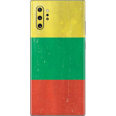 Lithuania Flag Distressed Galaxy Note 10 Plus Skin