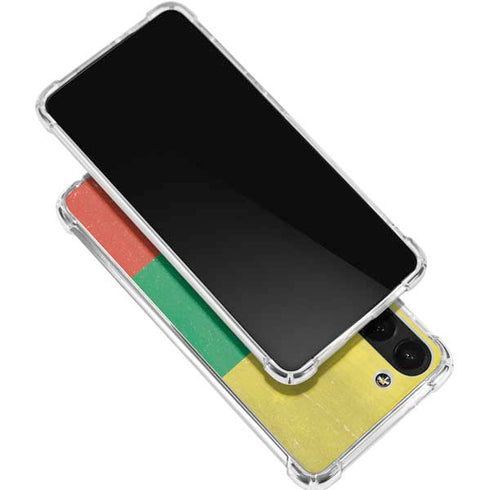 Lithuania Flag Distressed Galaxy S24 FE Clear Case