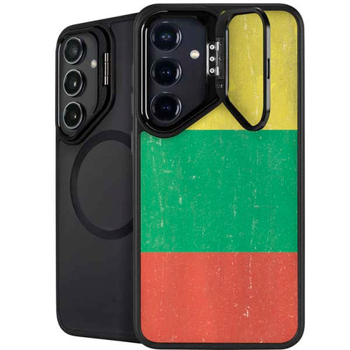 Lithuania Flag Distressed Galaxy S24 Kickstand Case