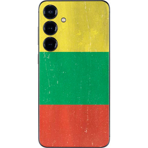 Lithuania Flag Distressed Galaxy S24 Plus Skin