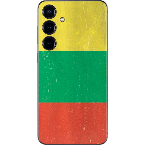 Lithuania Flag Distressed Galaxy S25 Skin