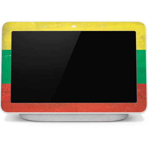 Lithuania Flag Distressed Google Home Hub Skin