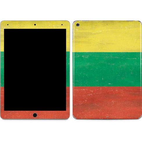 Lithuania Flag Distressed iPad Skins