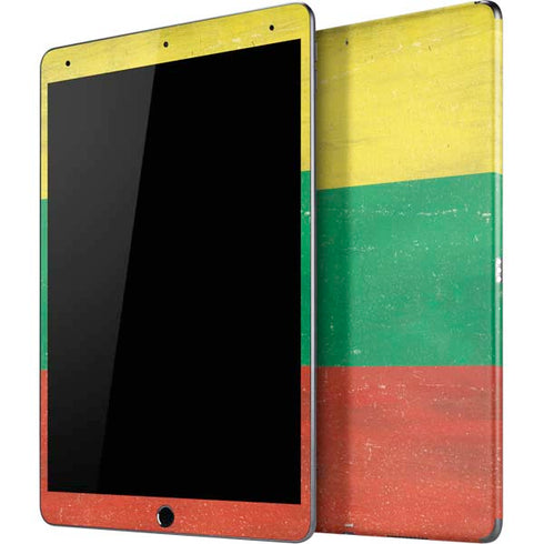 Lithuania Flag Distressed iPad Skins